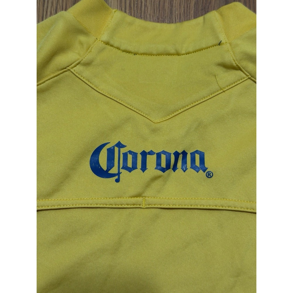 Nike Club America Soccer Training Sweatshirt Mens Large Coca Cola Corona Yellow - Picture 14 of 16